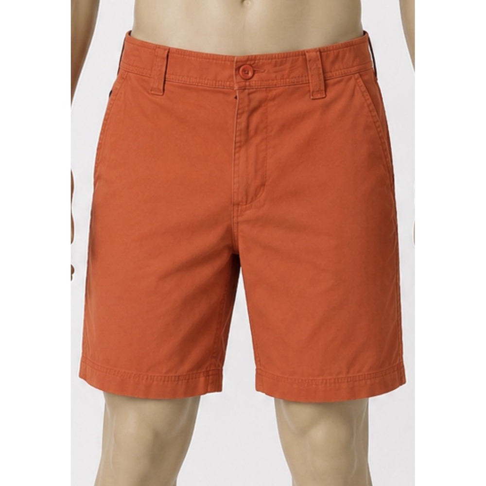 ST JOHNS BAY Men's Salmon Coral Shorts Golf Casual Polo Size 34 Cotton